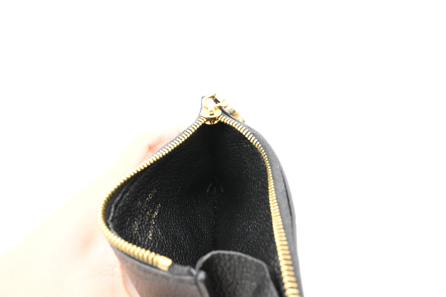 Louis Vuitton Romy Card Holder in Empreinte Black Leather