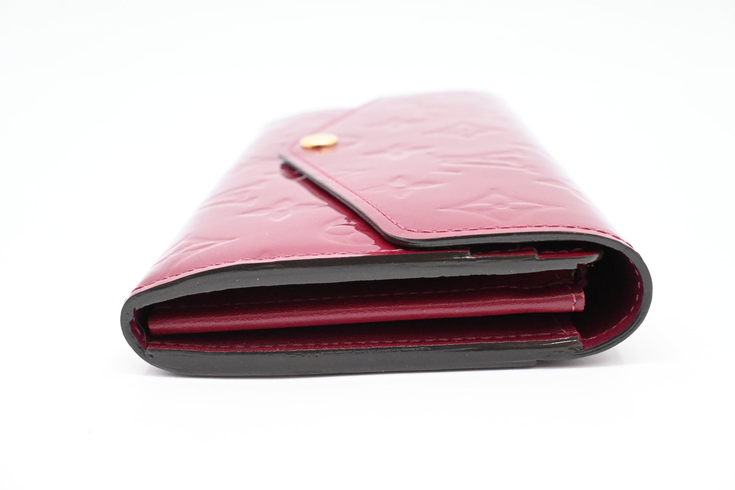 Louis Vuitton Sarah Wallet in Magenta Vernis Leather