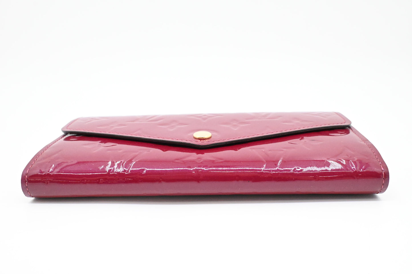 Louis Vuitton Sarah Wallet in Magenta Vernis Leather