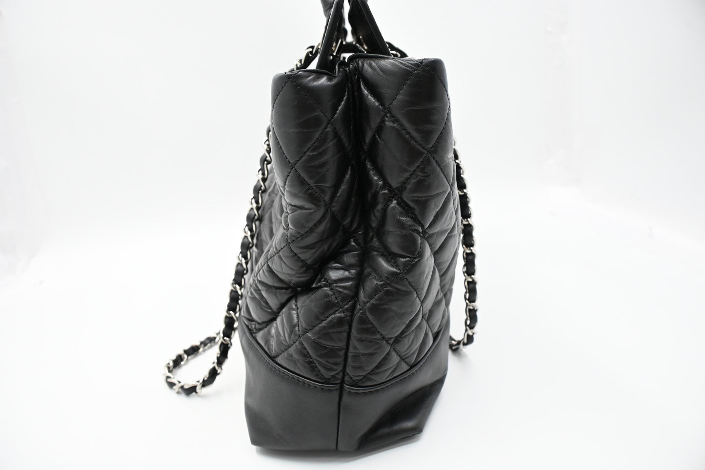 Chanel Portobello 2way Bag in Black Matelasse Leather