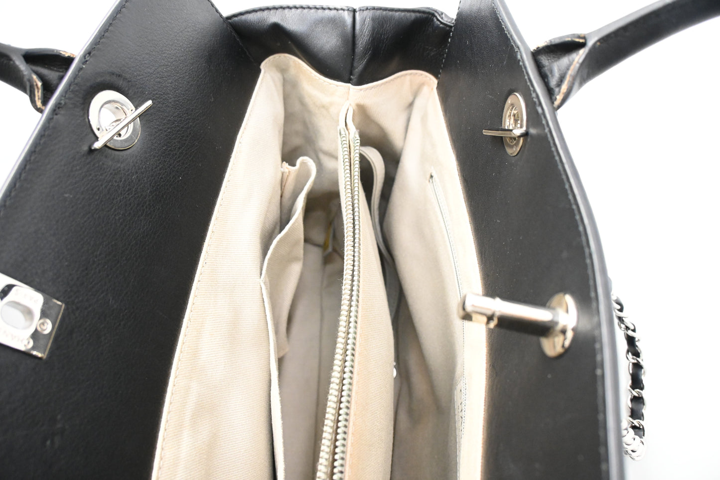 Chanel Portobello 2way Bag in Black Matelasse Leather