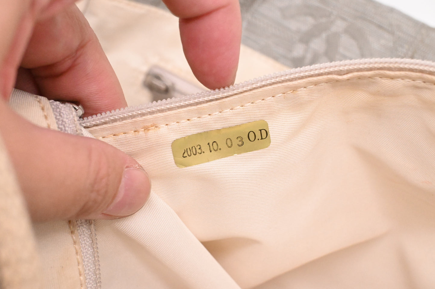 Chanel Small New Travel Line Tote in Silver Canvas