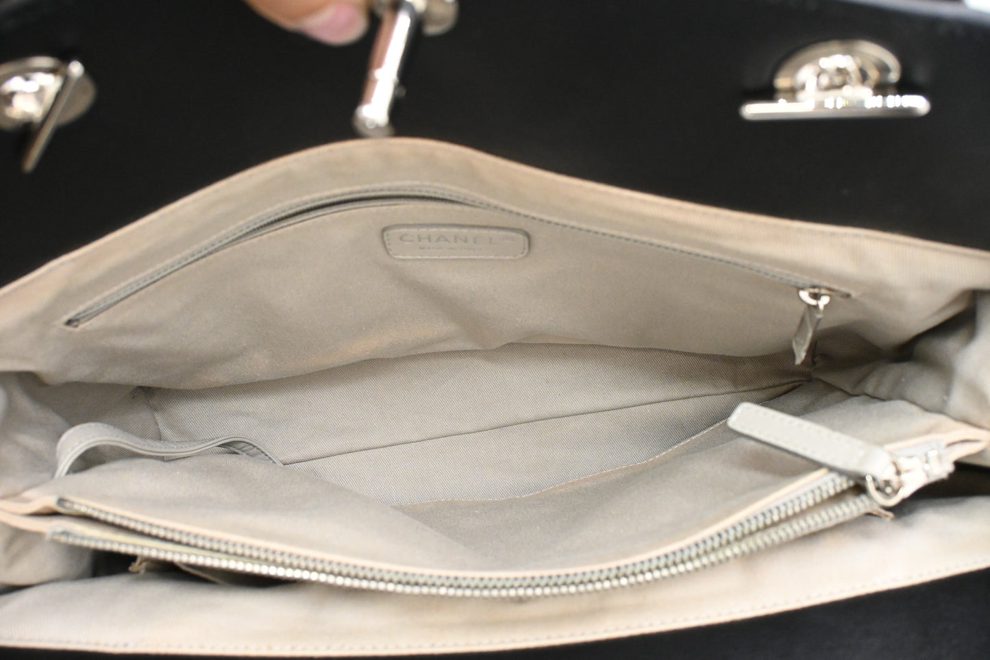 Chanel Portobello 2way Bag in Black Matelasse Leather