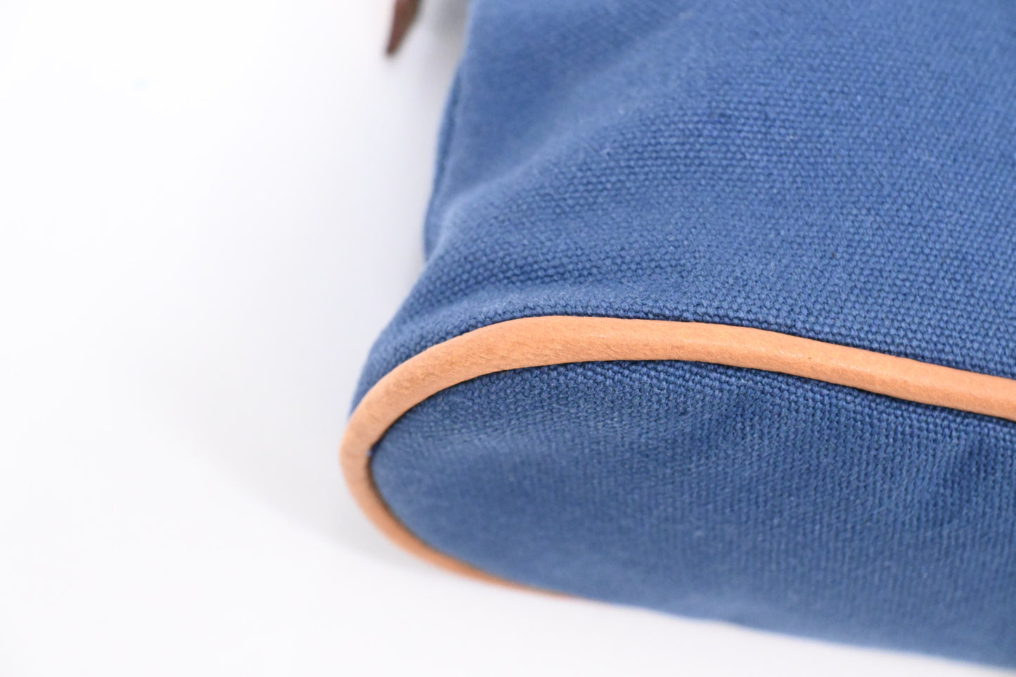 Hermes Bolide Pouch 20 in Blue Canvas