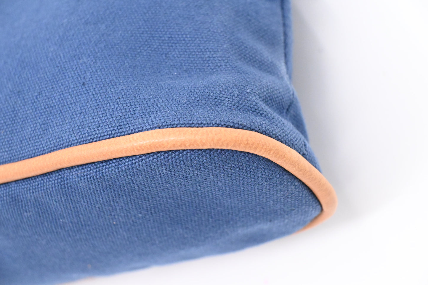 Hermes Bolide Pouch 20 in Blue Canvas