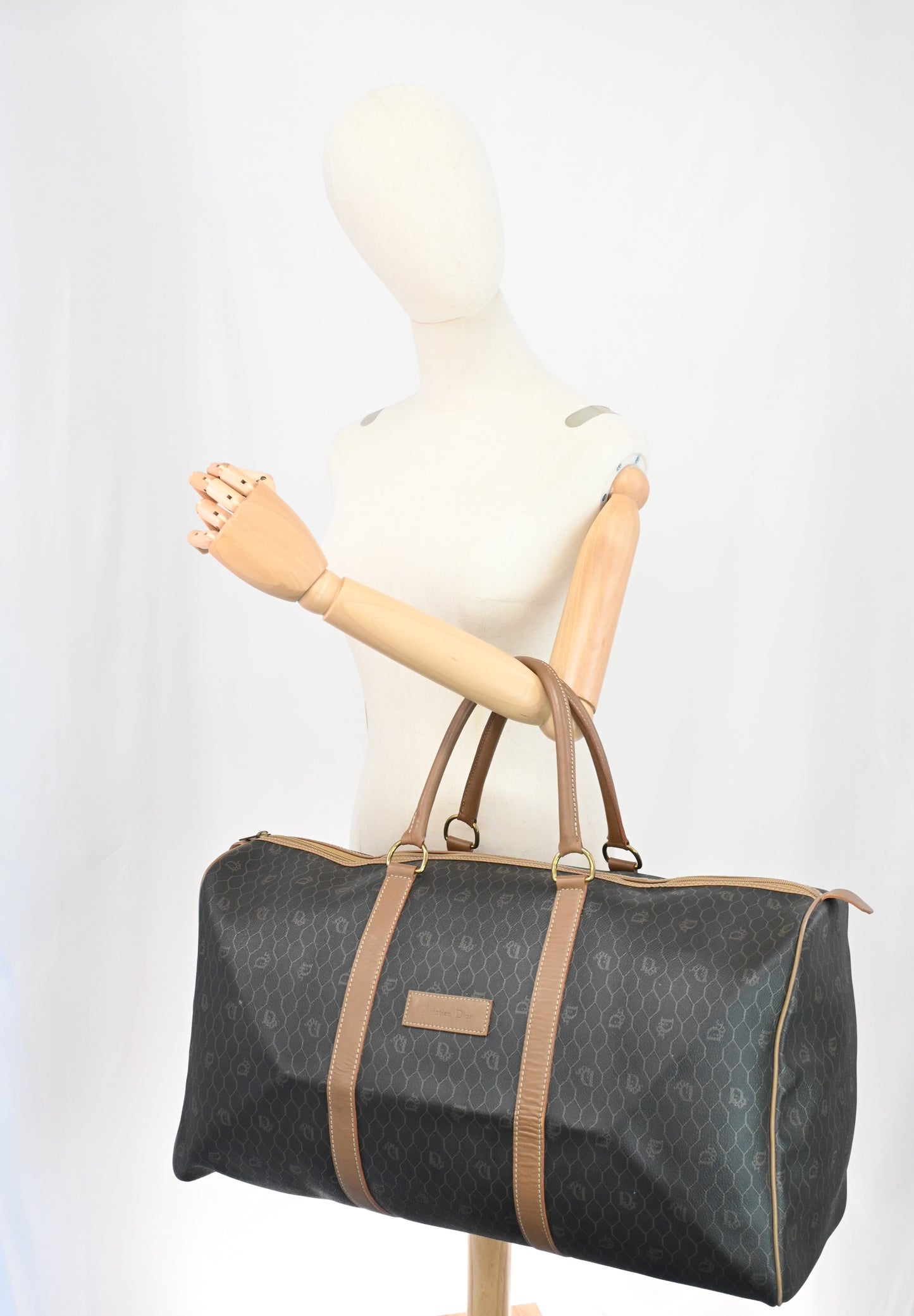 Dior Travel Bag in Black Honeycomb Canvas