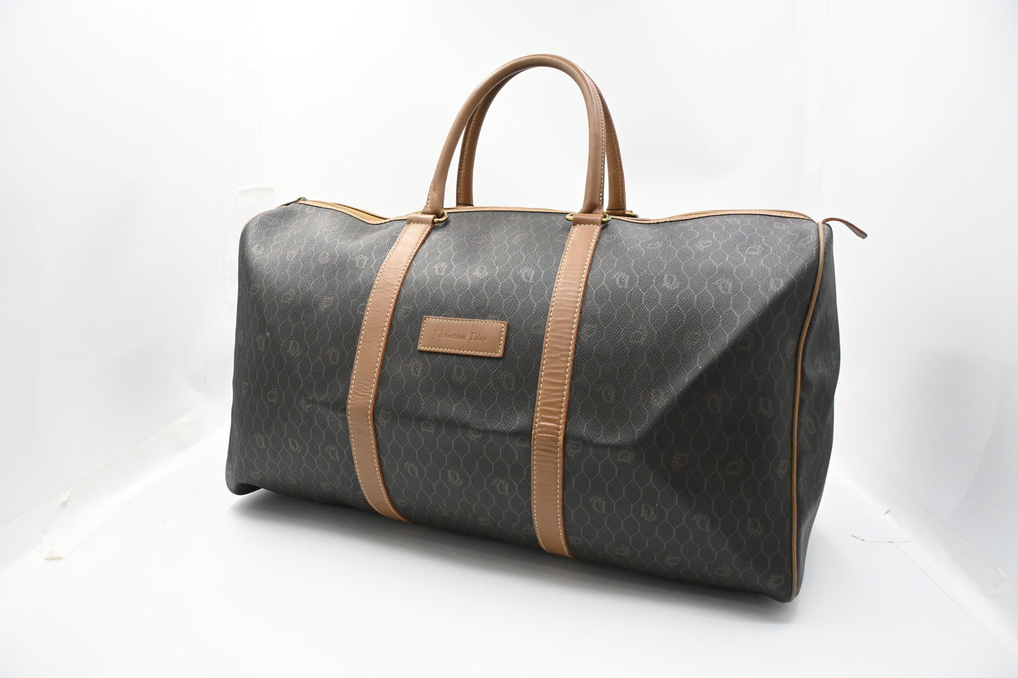 Dior Travel Bag in Black Honeycomb Canvas