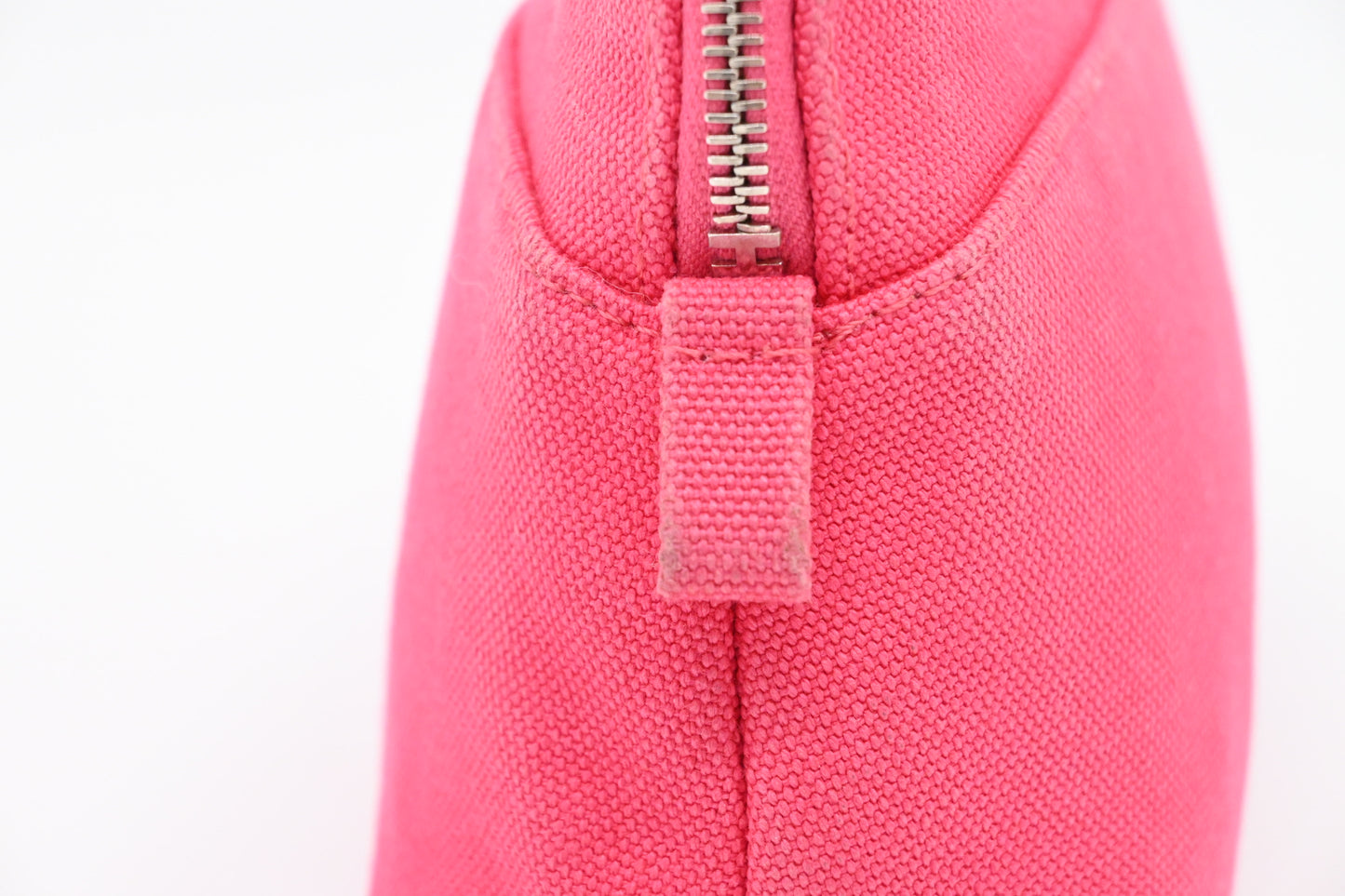 Hermes Bolide Pouch in Pink Canvas