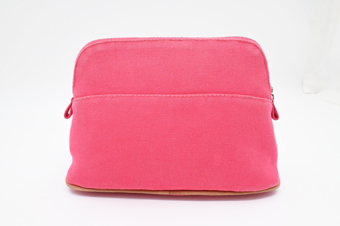 Hermes Bolide Pouch in Pink Canvas