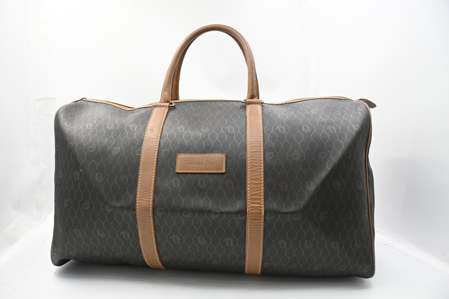 Dior Travel Bag in Black Honeycomb Canvas