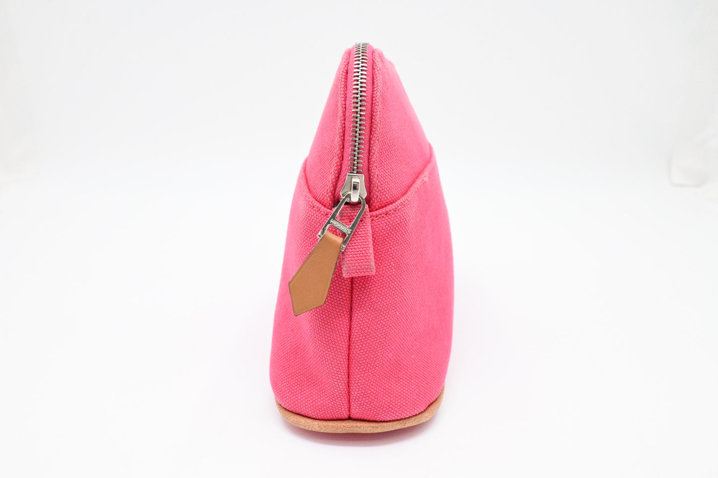 Hermes Bolide Pouch in Pink Canvas