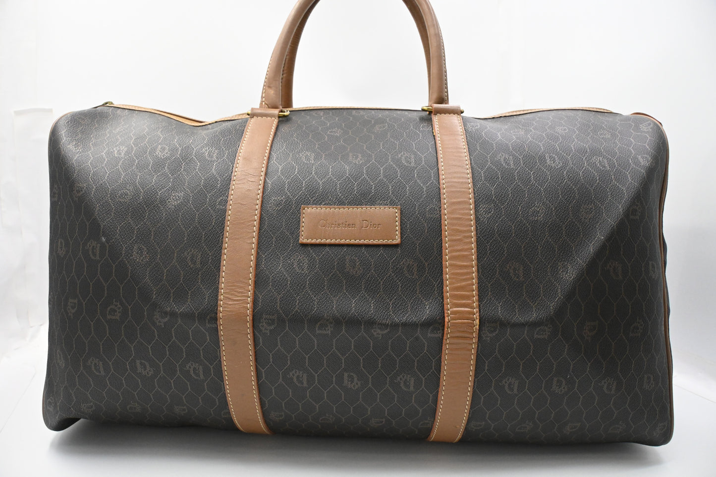 Dior Travel Bag in Black Honeycomb Canvas