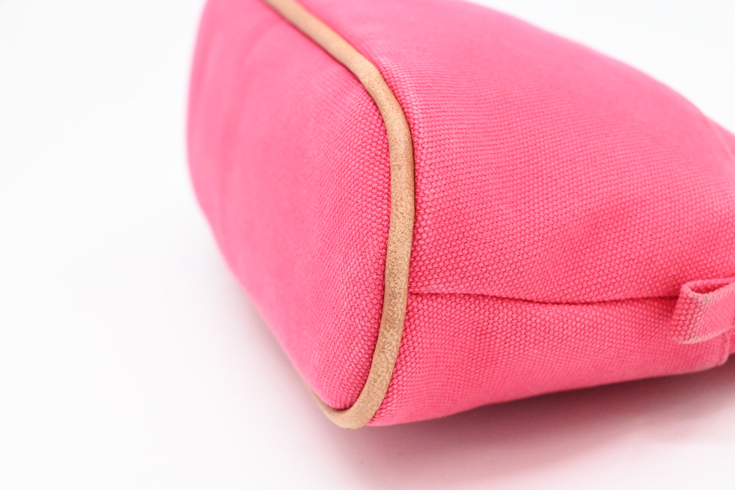 Hermes Bolide Pouch in Pink Canvas