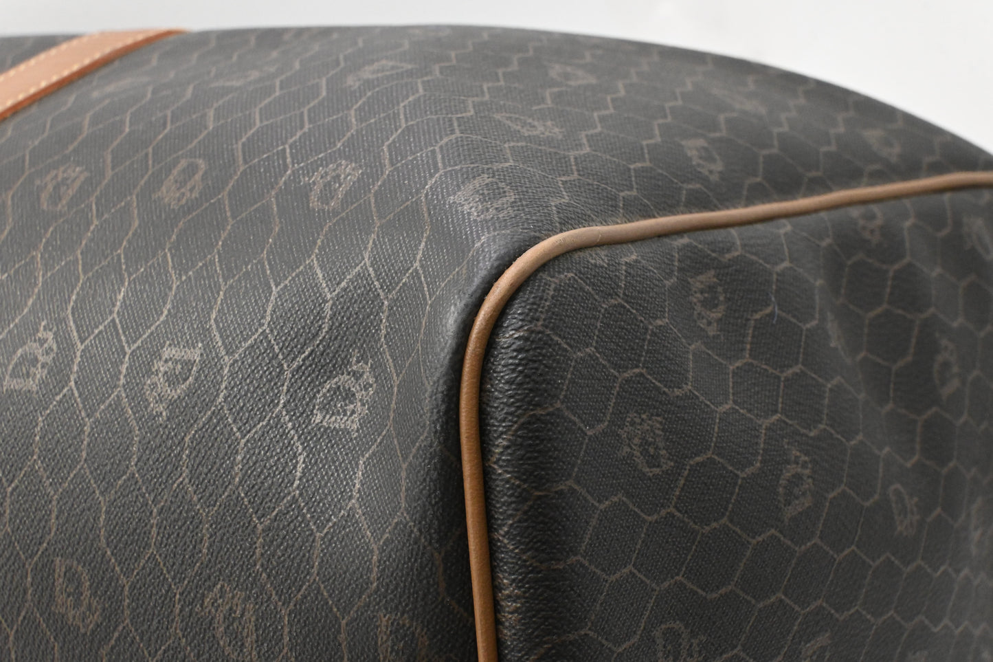 Dior Travel Bag in Black Honeycomb Canvas