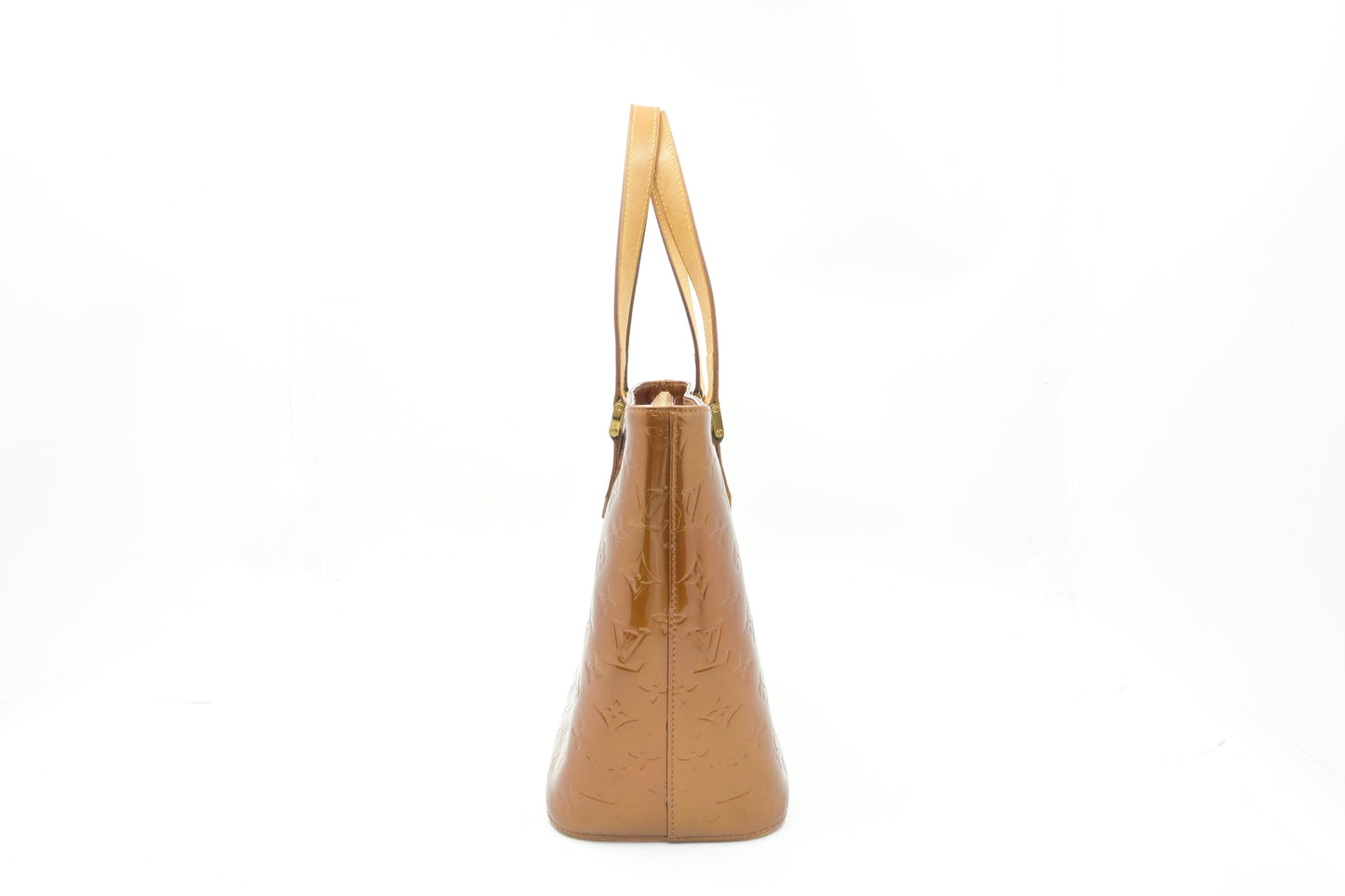 Louis Vuitton Houston in Bronze Vernis Leather