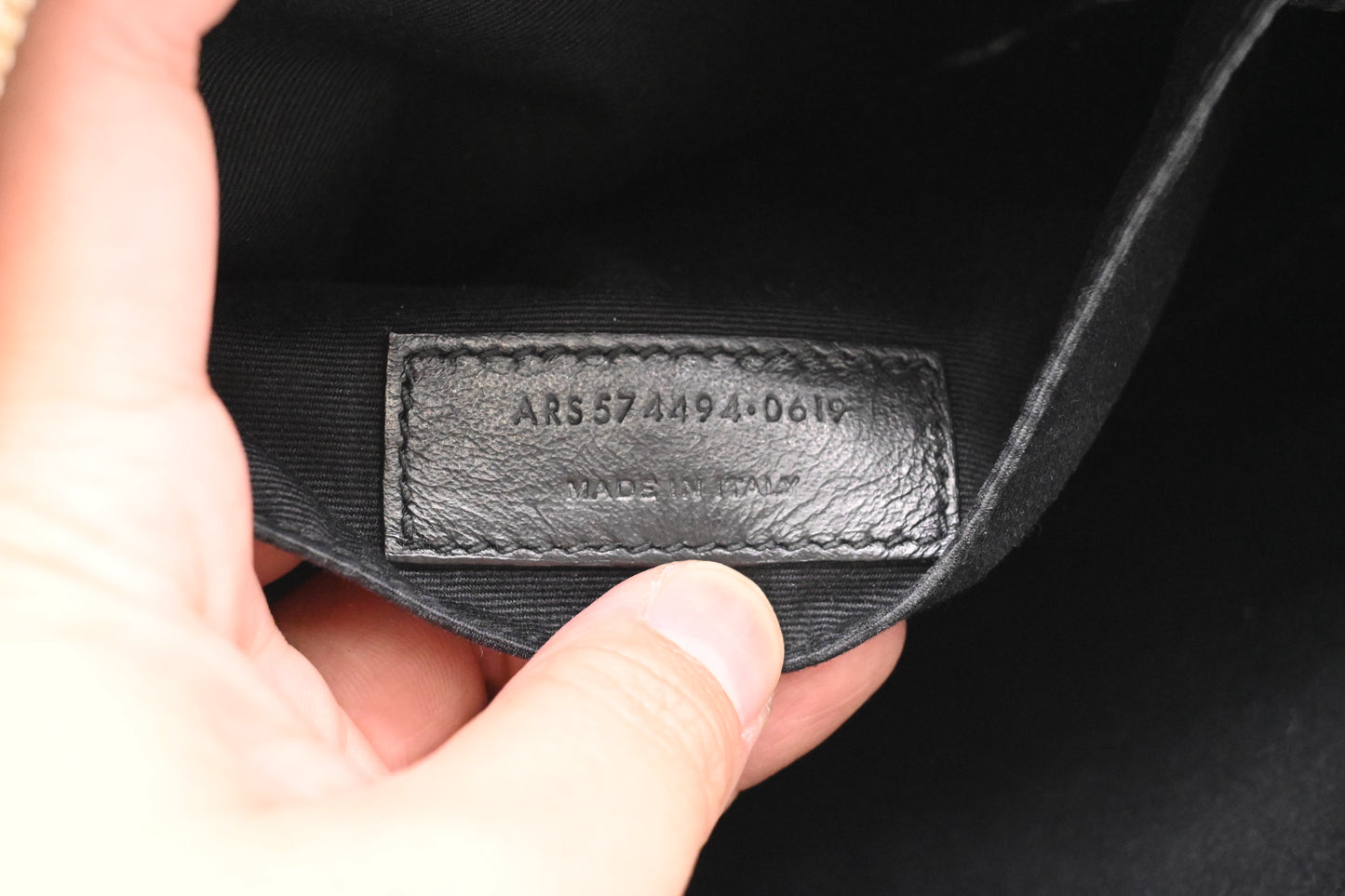 YSL Saint Laurent Lou Camera Bag in Off White Chevron Leather