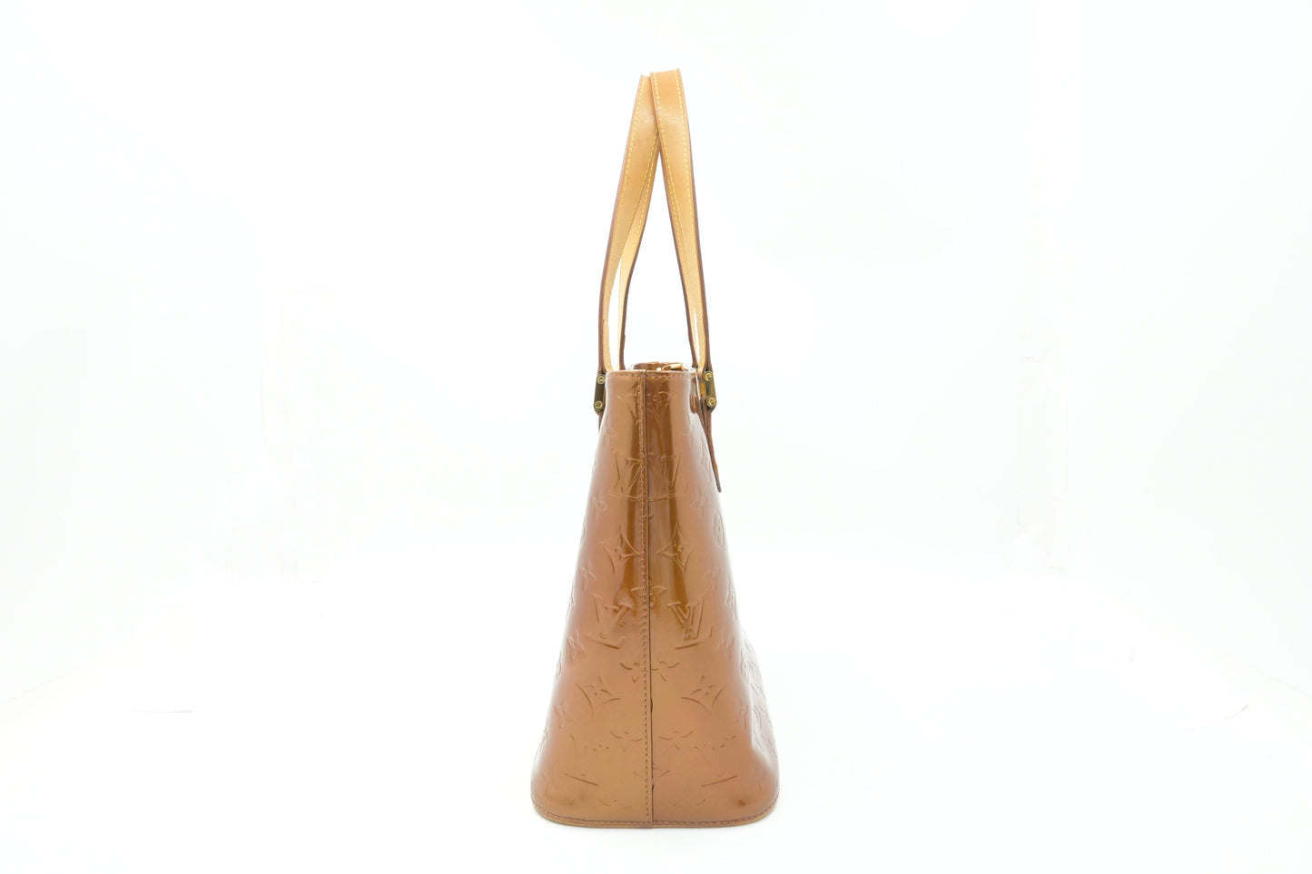 Louis Vuitton Houston in Bronze Vernis Leather