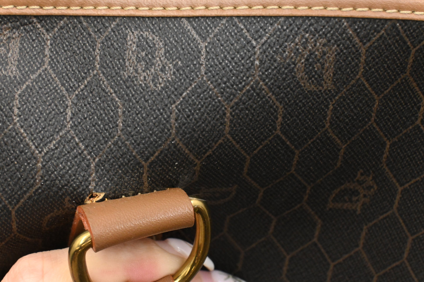 Dior Travel Bag in Black Honeycomb Canvas