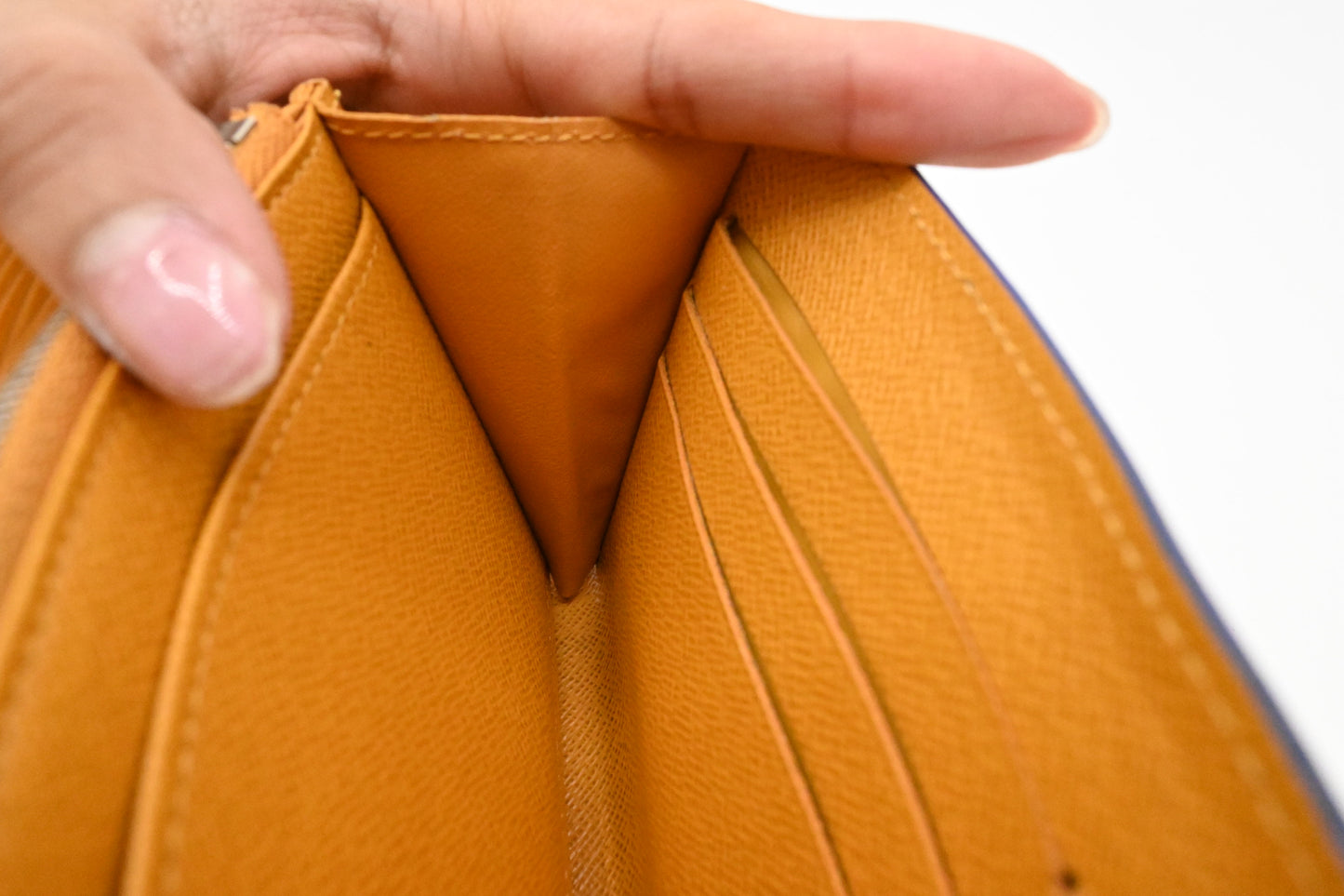Louis Vuitton Sarah Wallet in Orange Epi Leather