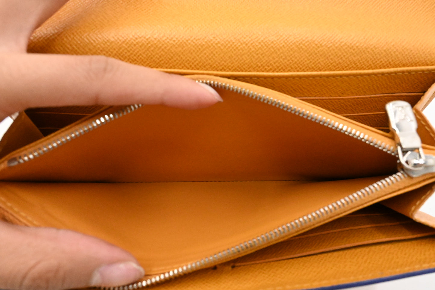Louis Vuitton Sarah Wallet in Orange Epi Leather