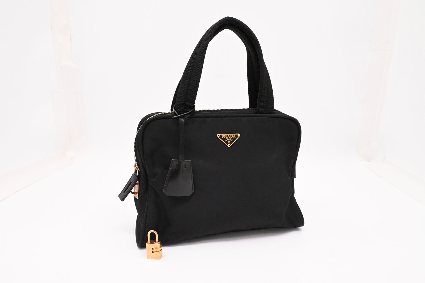 Prada Handbag in Black Nylon Canvas