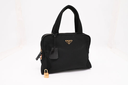 Prada Handbag in Black Nylon Canvas