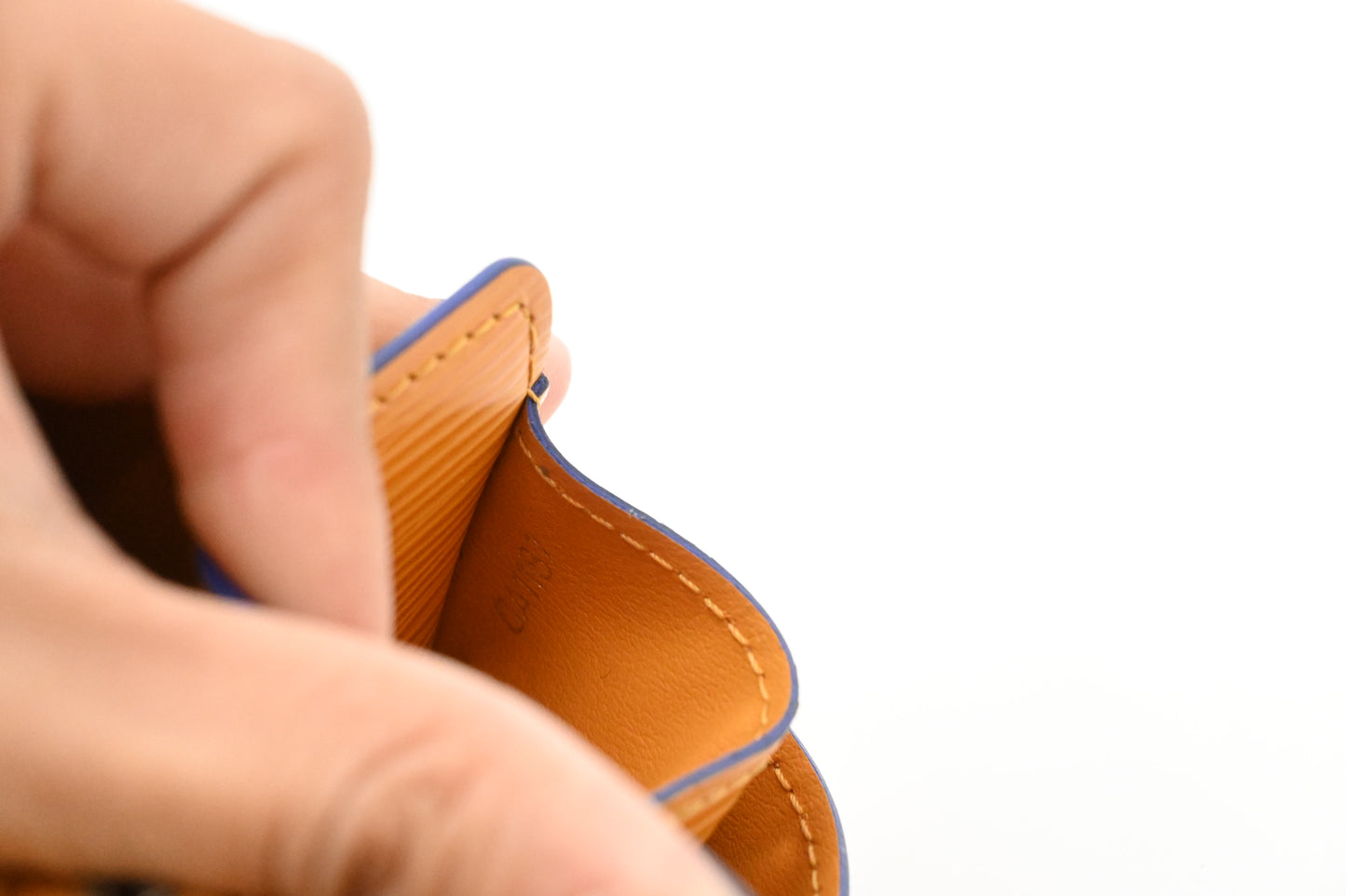 Louis Vuitton Sarah Wallet in Orange Epi Leather