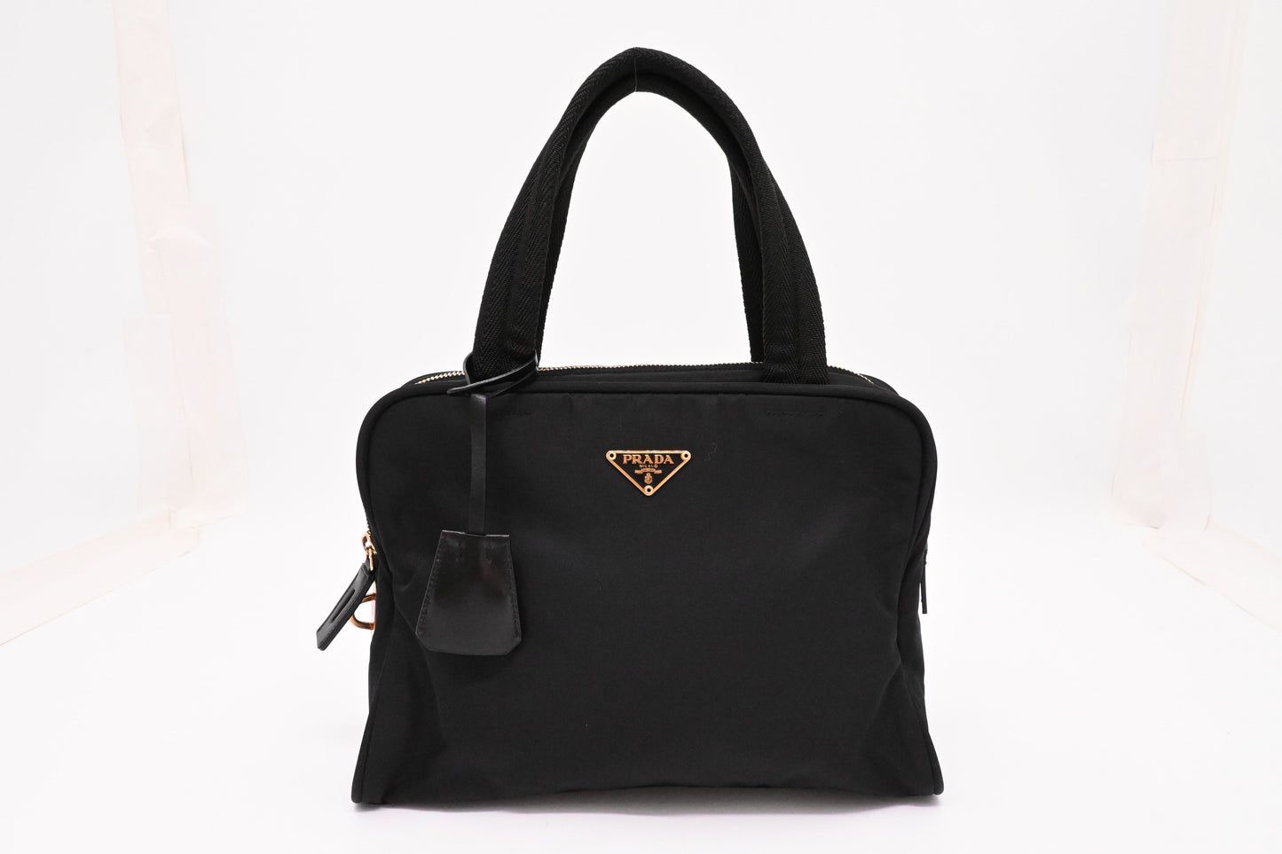 Prada Handbag in Black Nylon Canvas
