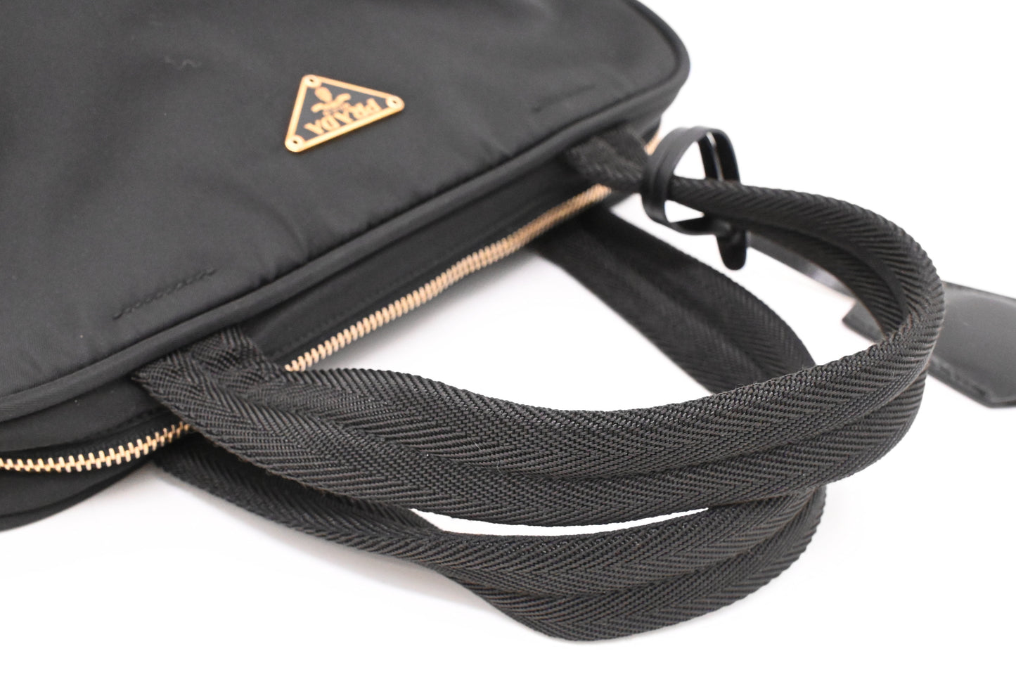 Prada Handbag in Black Nylon Canvas
