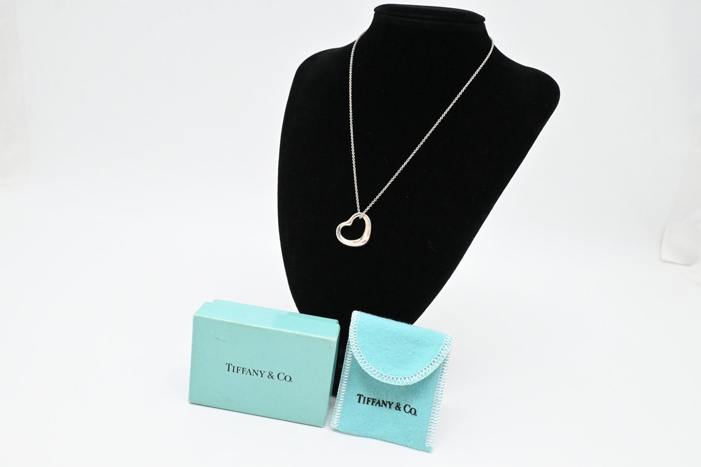 Tiffany & Co. Open Heart Necklace in Sterling Silver
