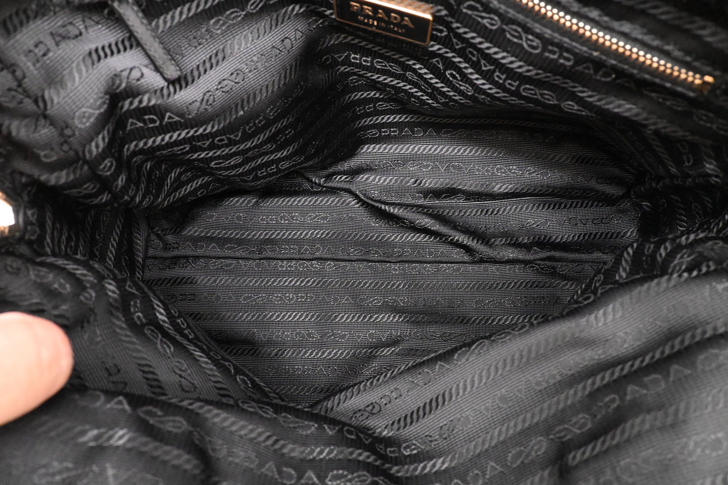 Prada Handbag in Black Nylon Canvas