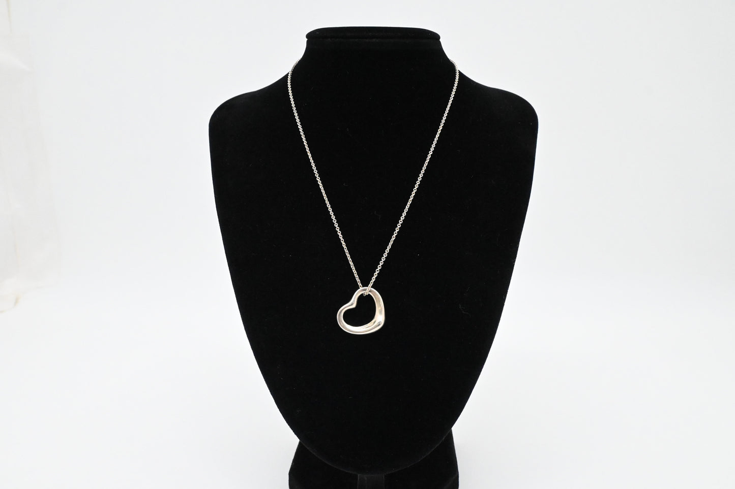 Tiffany & Co. Open Heart Necklace in Sterling Silver