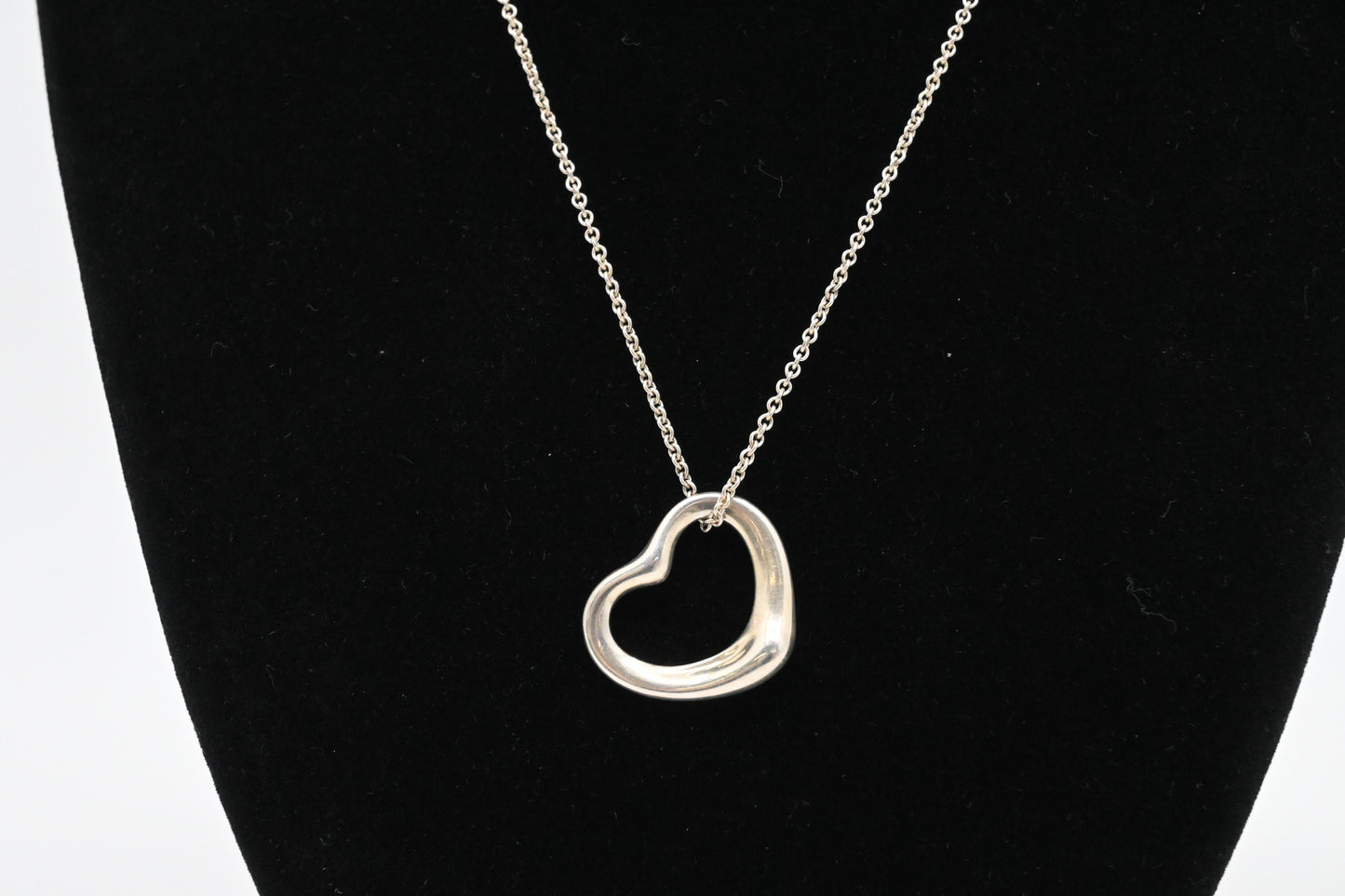 Tiffany & Co. Open Heart Necklace in Sterling Silver