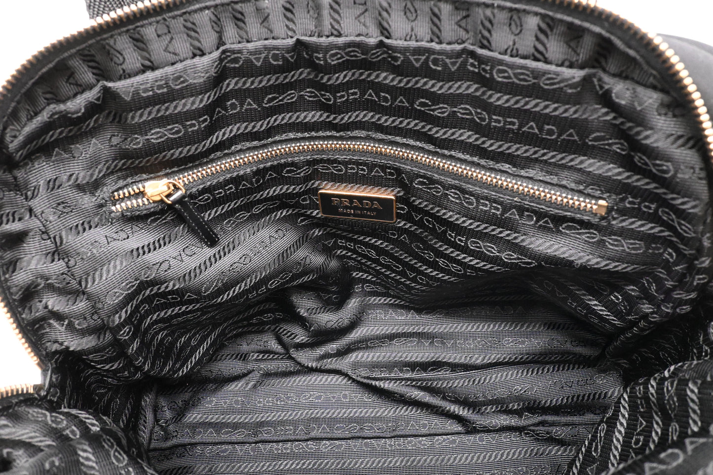 Prada Handbag in Black Nylon Canvas