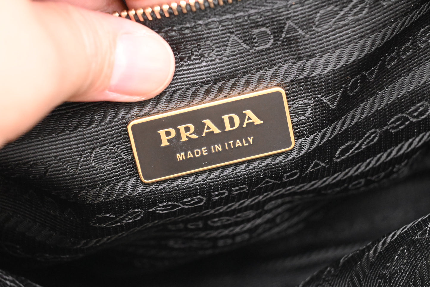 Prada Handbag in Black Nylon Canvas