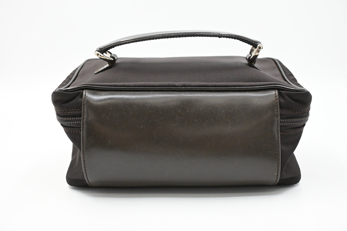 Gucci Vanity Pouch in Brown Canvas and Leather