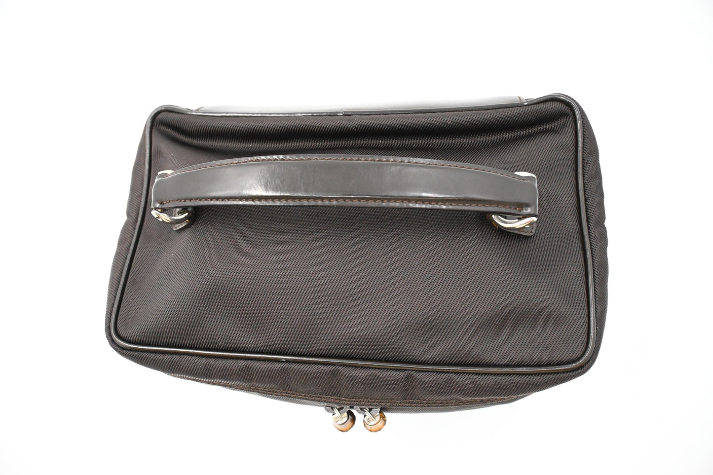 Gucci Vanity Pouch in Brown Canvas and Leather