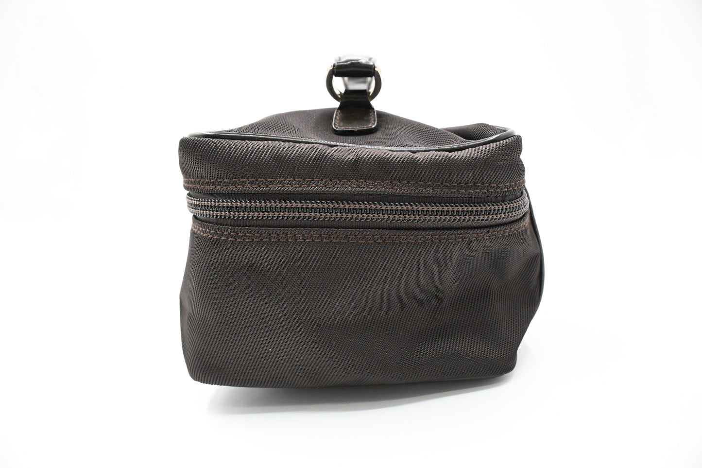 Gucci Vanity Pouch in Brown Canvas and Leather