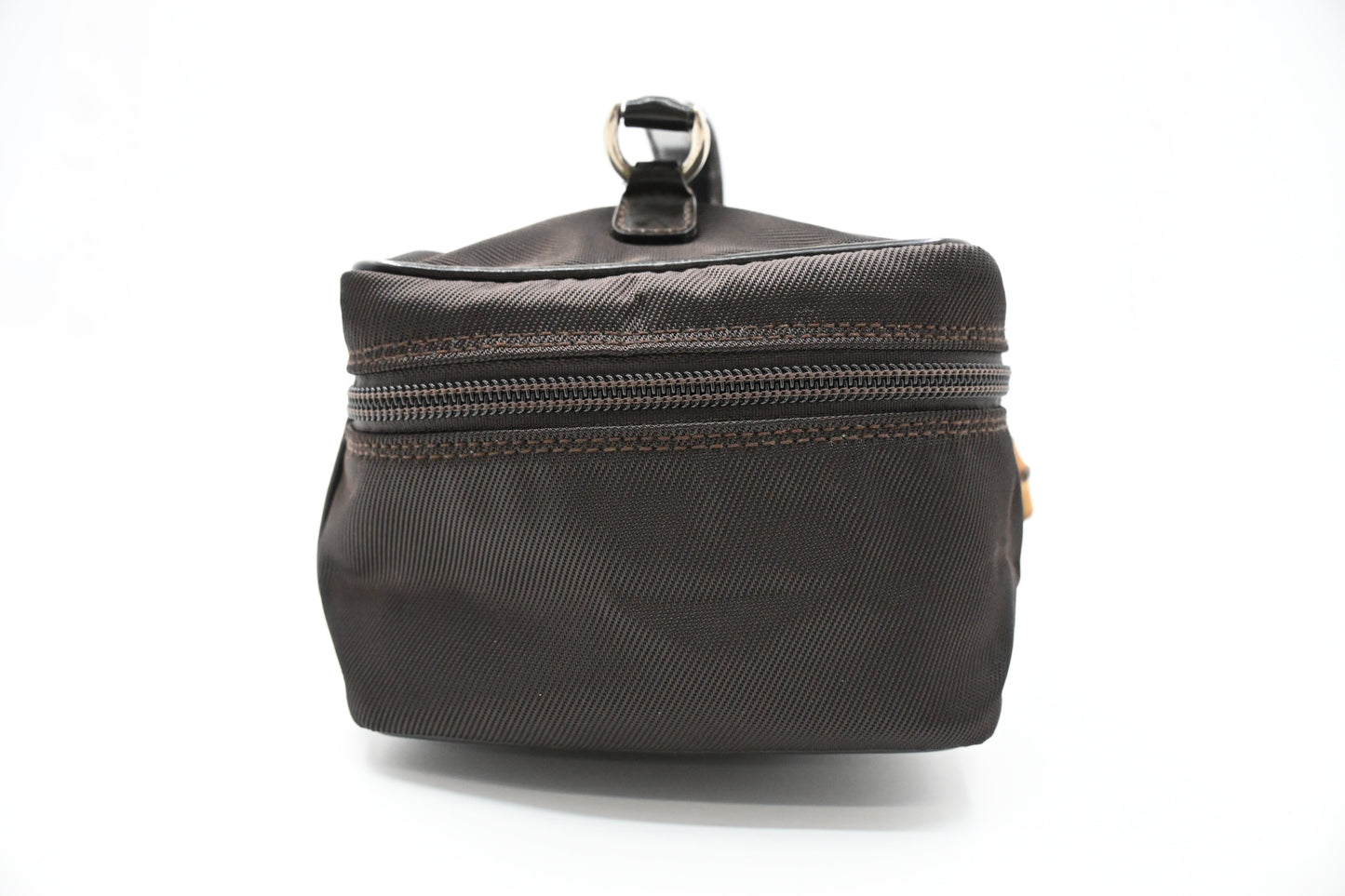 Gucci Vanity Pouch in Brown Canvas and Leather