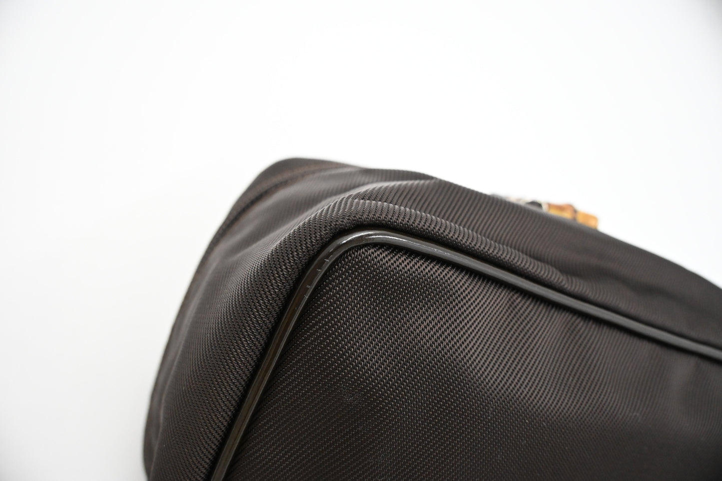 Gucci Vanity Pouch in Brown Canvas and Leather