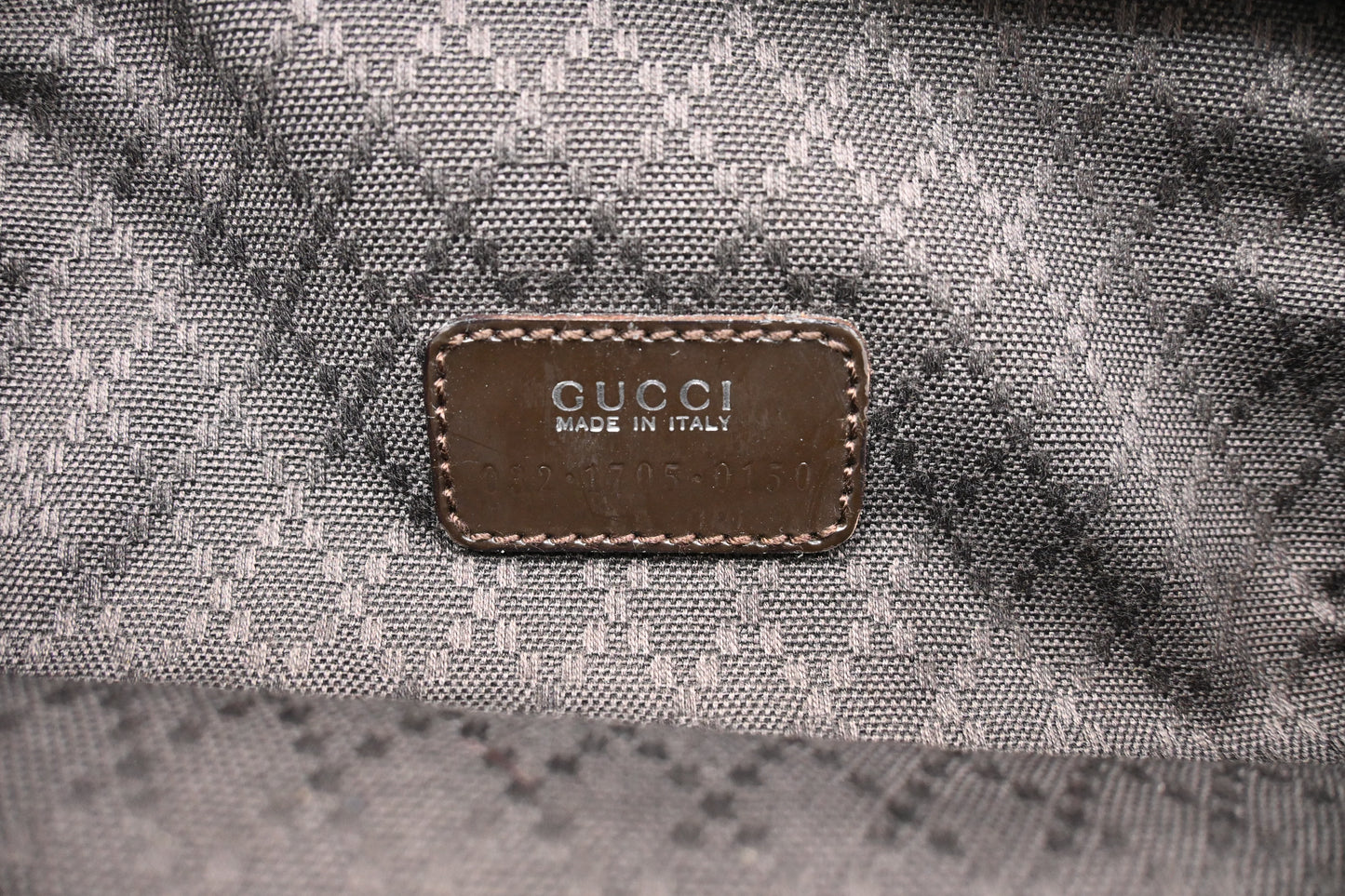 Gucci Vanity Pouch in Brown Canvas and Leather
