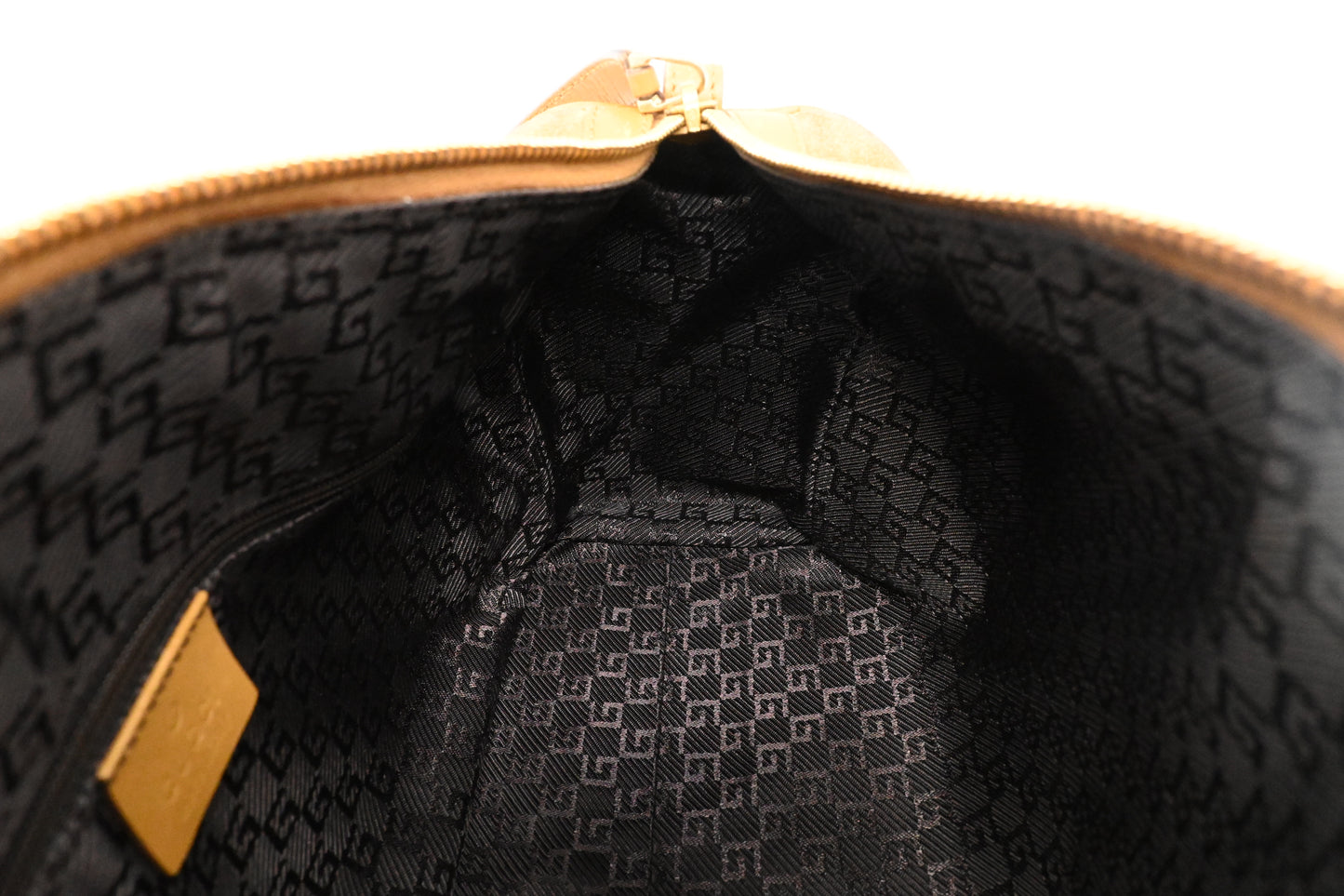 Gucci Small Boston Bag in Brown Suede