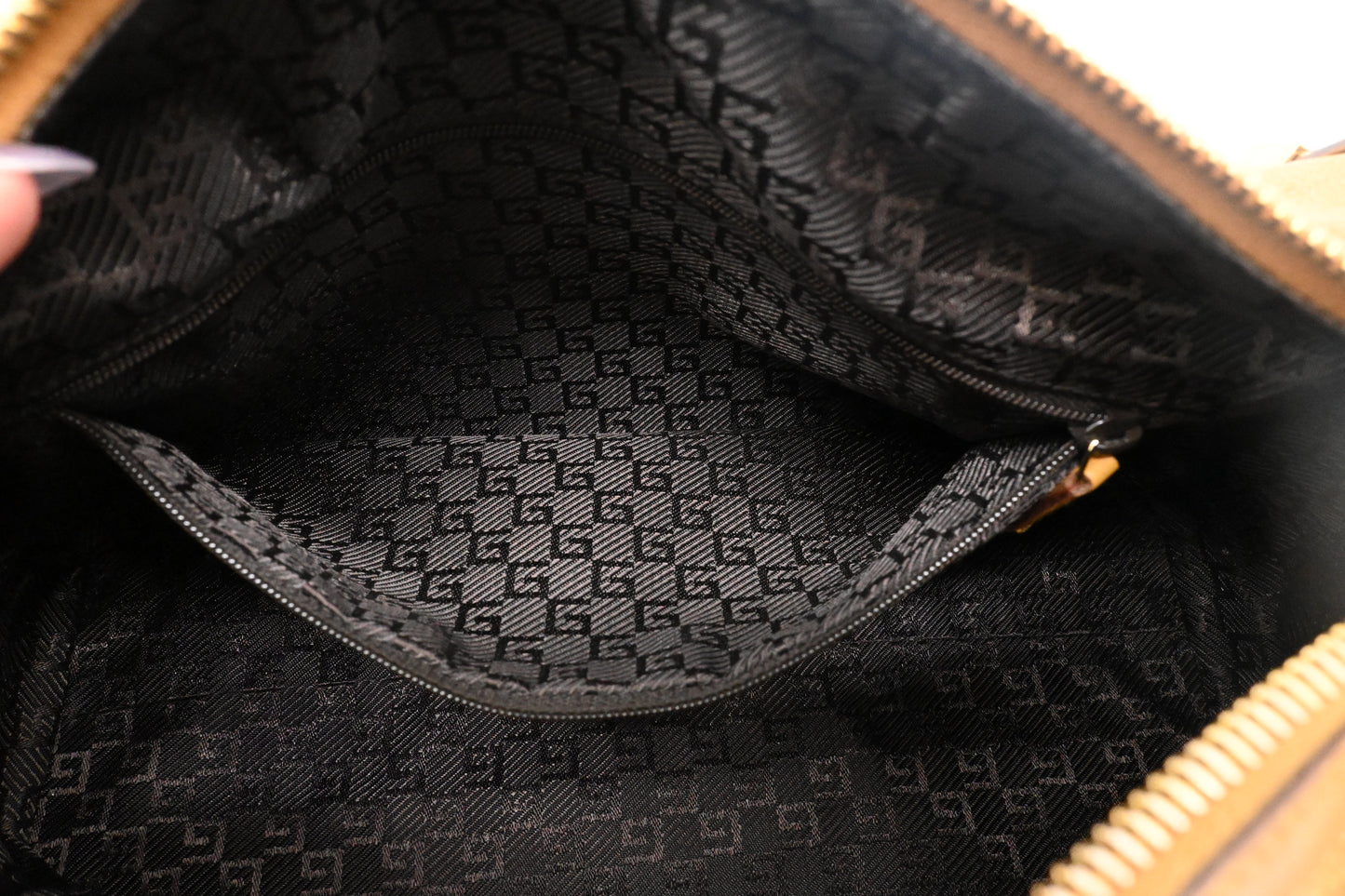 Gucci Small Boston Bag in Brown Suede