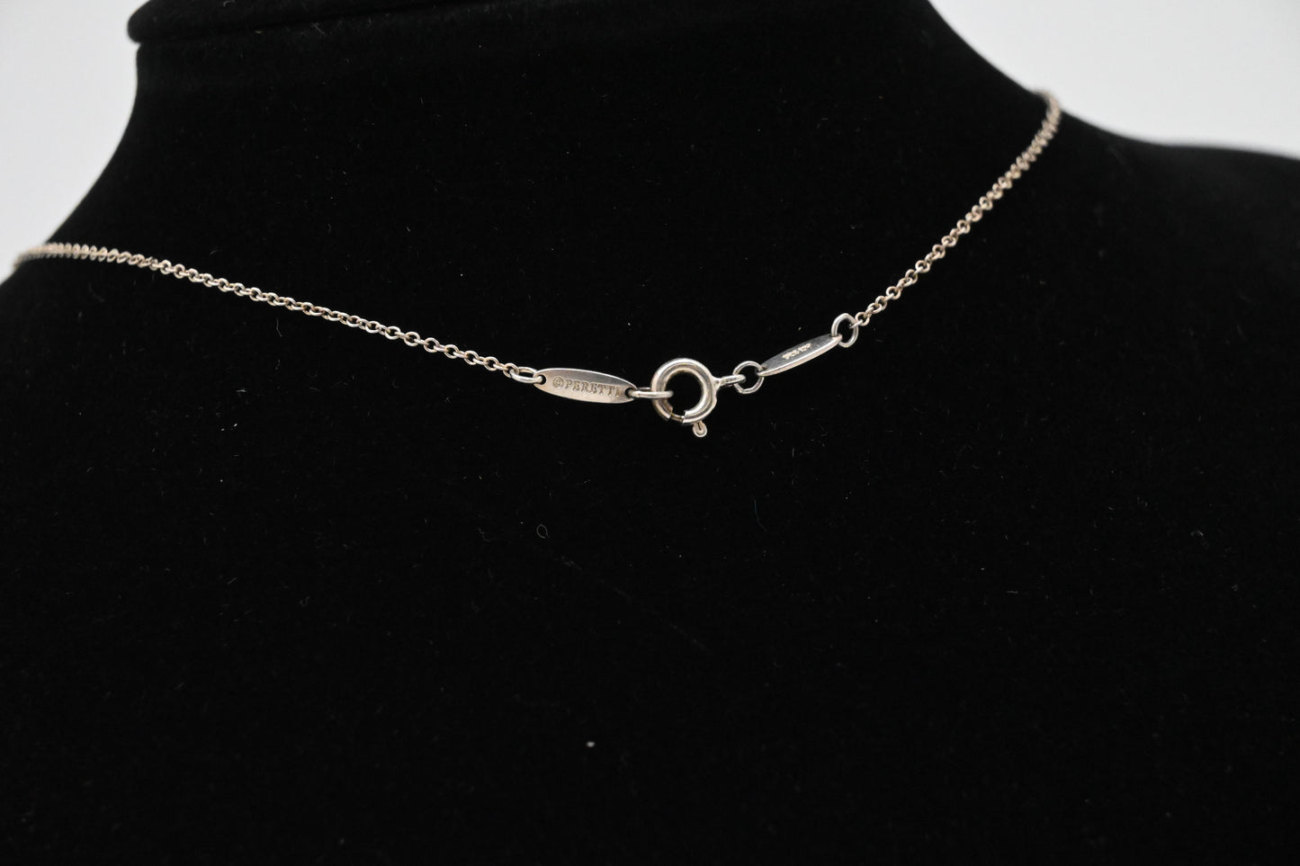 Tiffany & Co. Small Open Heart Necklace in Sterling Silver