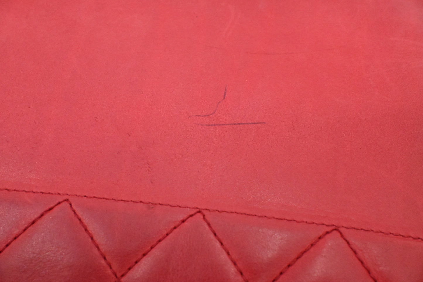 Chanel Chain Shoulder Bag in Red Leather