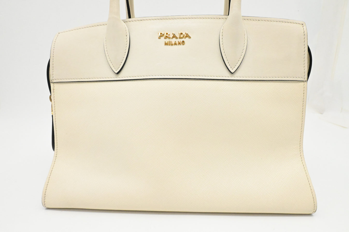 Prada Handbag in White Saffiano Leather