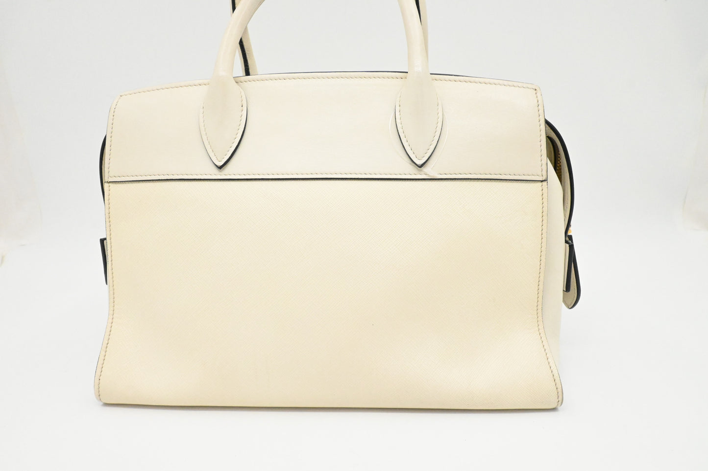 Prada Handbag in White Saffiano Leather