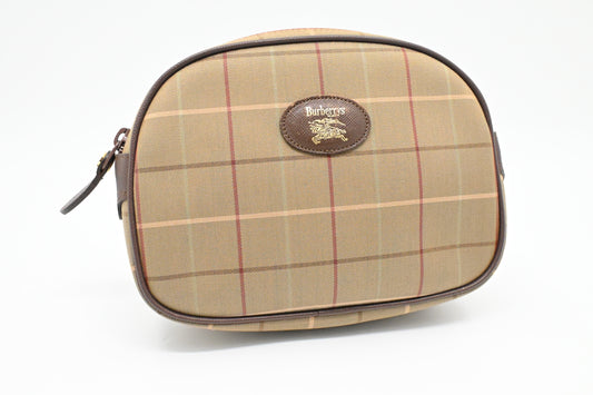 Burberry Pouch in Green Canvas