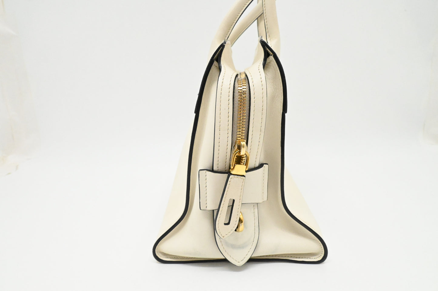 Prada Handbag in White Saffiano Leather