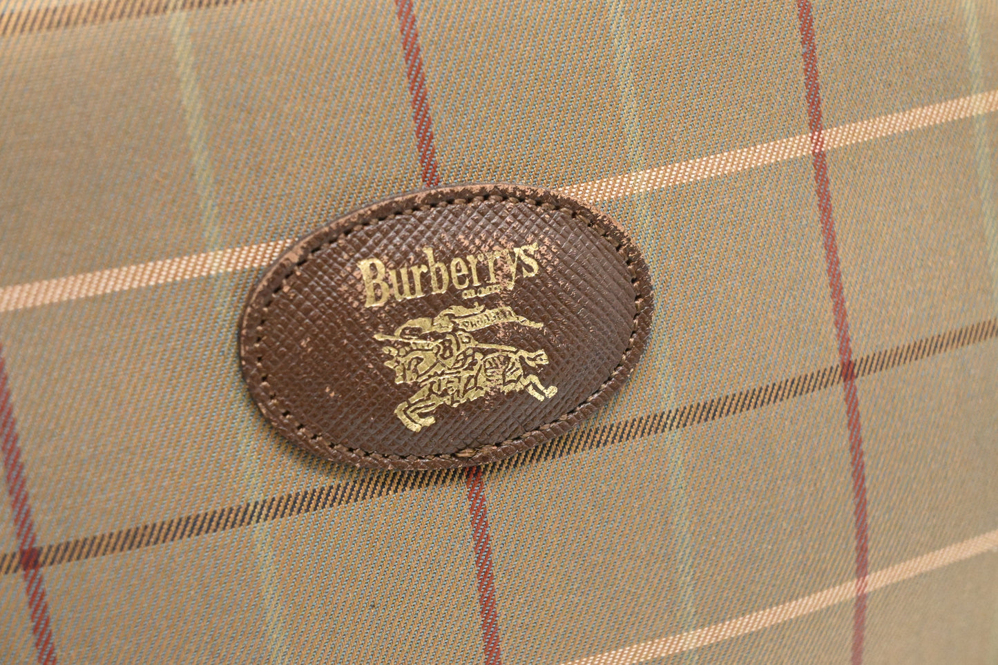 Burberry Pouch in Green Canvas